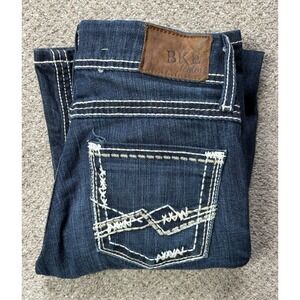 BKE Denim Buckle Stella Blue Jeans Womens 27R Flare Low Rise